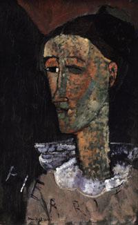 Amedeo Modigliani Pierrot